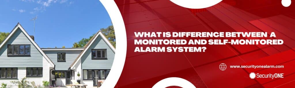 monitored and self-monitored alarm system